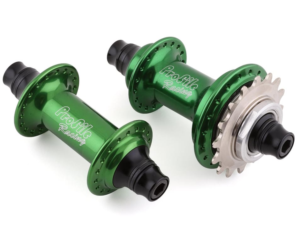 Profile Racing Elite Cassette Hub Set Green Aluminum Driver 3